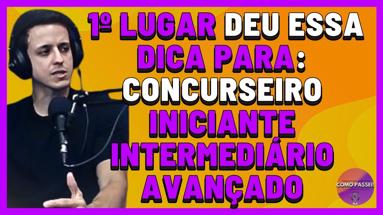 Aprovado em Primeiro Lugar no Concurso Público Deu Dicas de Como Estudar Corretamente Para Todos