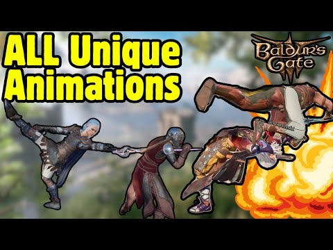 ALL NEW UNIQUE ANIMATIONS in Baldur's Gate 3 Patch 8