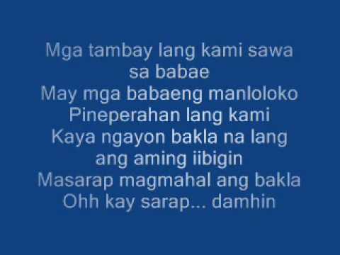 Nagmahal ako ng bakla w/ Lyrics - Dagtang lason