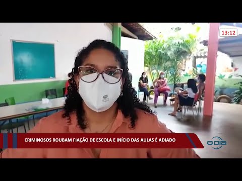 Criminosos roubam fiação de escola e início das aulas é adiado 03 02 2002