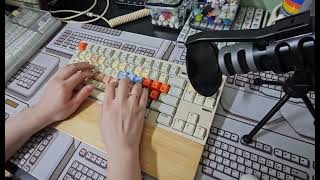 qk80 hmx파도축 풀윤활 커스텀키보드
