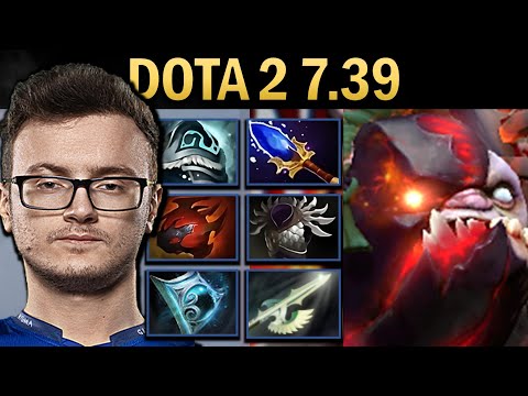 Pudge Gameplay Miracle with Tarrasque and Shivas - Dota 7.39