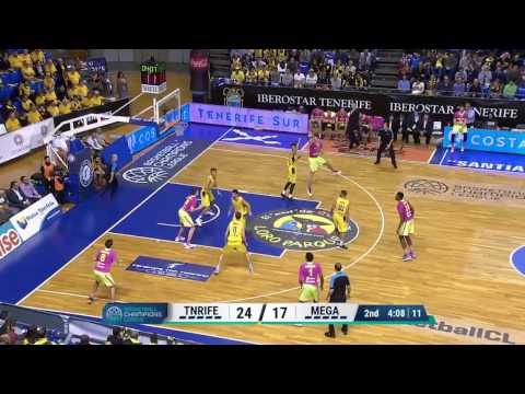Highlights of Mega Leks in loss to Iberostar Tenerife (30.11.2016.)