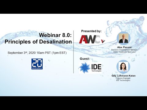 AWC Webinar 8:0 - Principles of Desalination