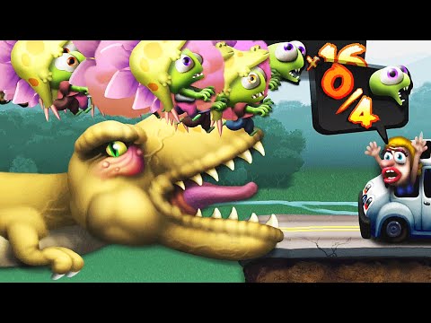 Feed The T-Rex With 20 Zombies - Zombie Tsunami | Eftsei Gaming