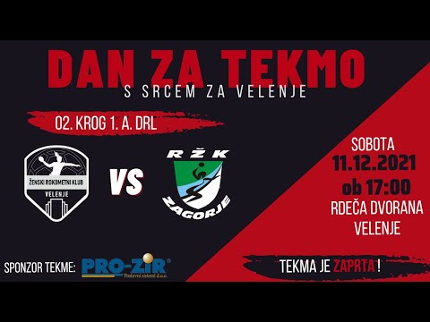 02. KROG - 2021/22: 1. DRL - ŽENSKE: ŽRK VELENJE : RŽK ZAGORJE [PRENOS]