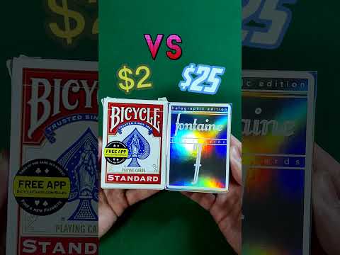 $2 deck vs $25 deck of playing cards!