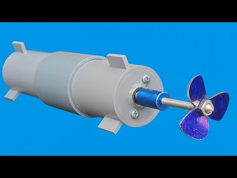 💡 Creative DIY Idea: Mini Water Pump Using 775 Motor & PVC Pipe