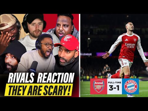 “WE’RE FINISHED!” ARSENAL HATERS PANIC REACTION AFTER BAYERN WIN 🤯 ARSENAL 3-1 BAYERN MUNICH