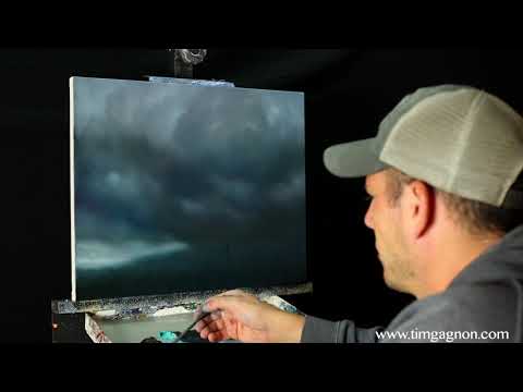 How to paint a stormy cloudy sky in oil with Tim Gagnon