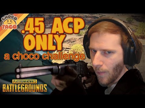 .45 ACP ONLY: A choco Challlenge - PUBG Gameplay