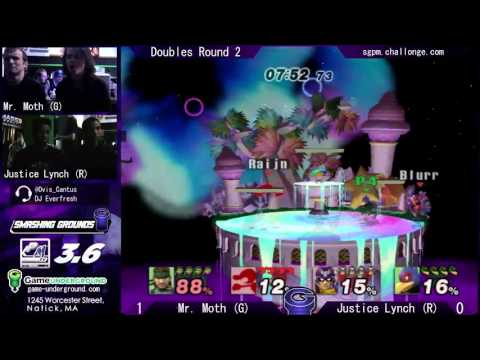 Rock em Stok em Smashbros- Project M 3.6 Doubles - Mr Moth (G) vs Justice Lynch (R)