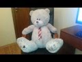 Большой плюшевый мишка Тедди серый 130 см. 