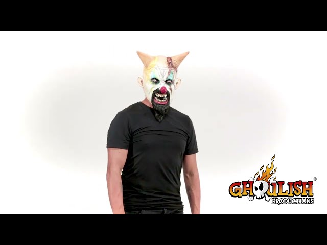 Vídeo relacionado con Gutecomuik Máscara de Terror de Halloween - Miedo Mascarada, Demonio Sonriente Payaso Aterrador para Cosplay y Carnaval