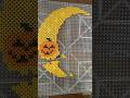 Witch on a broomstick Perler bead art #halloweenart #perlerbeadart #pixelart #perlerbead #beadartist