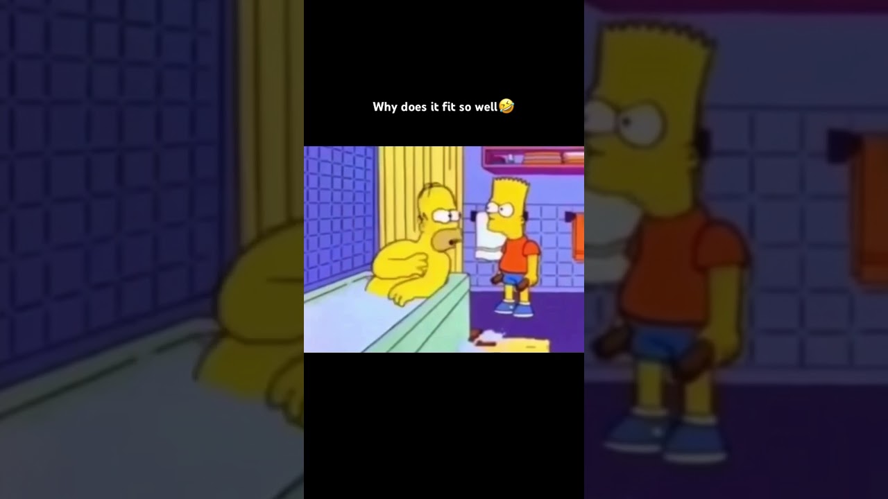 Why does it fit so well🤣 #simpsons #music