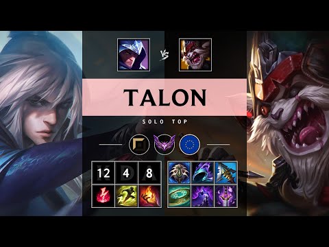 Talon Top vs Kled - EUW Master Patch 25.18