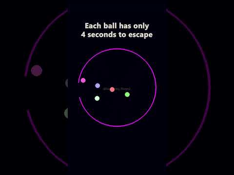 Will a ball escape? #satisfying #viral #simulation