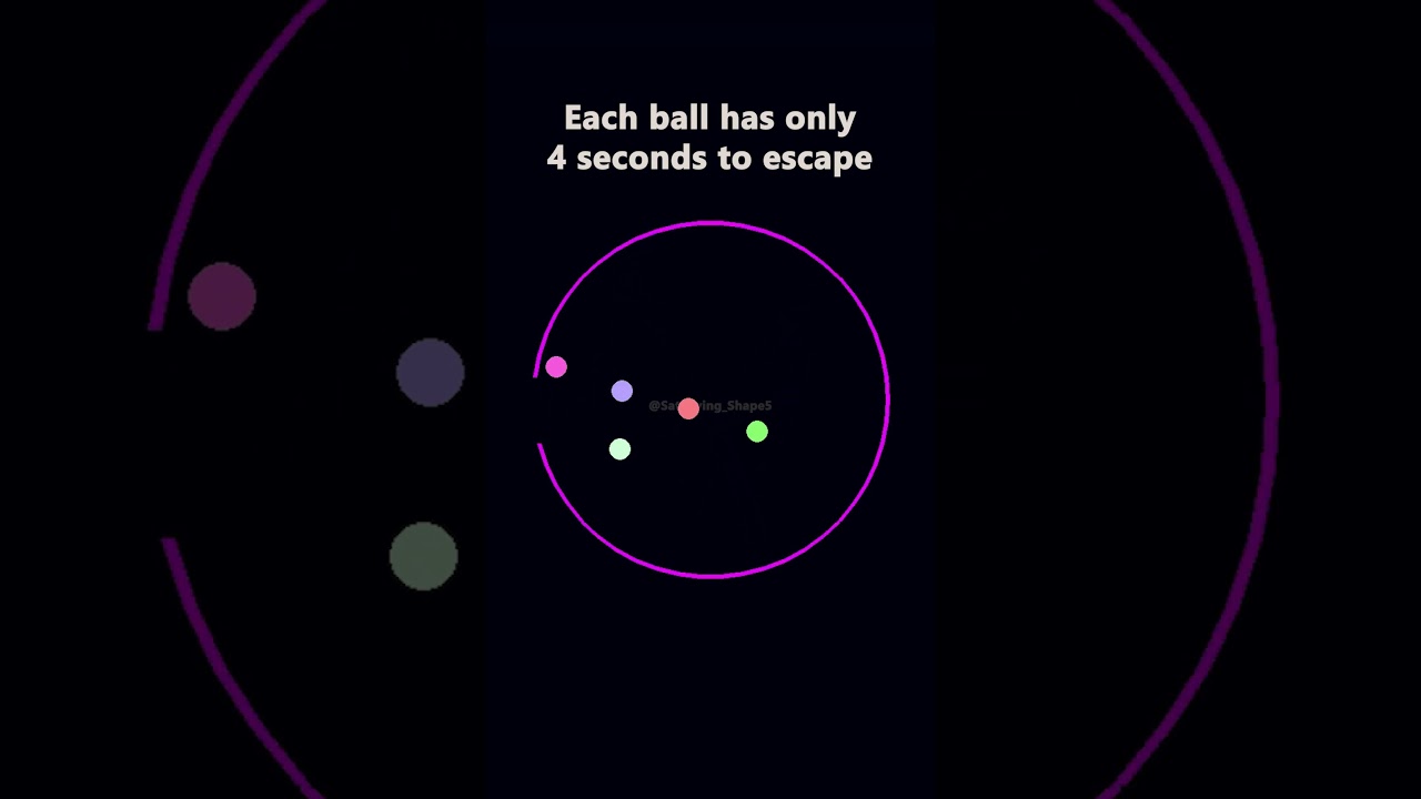 Will a ball escape? #satisfying #viral #simulation