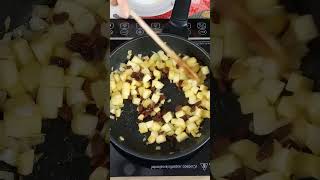 Lombarda con manzana, pasas y piñones #entrantes #lombarda