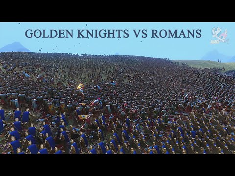 1000 GOLDEN KNIGHTS VS 16000 ROMANS | ULTIMATE EPIC BATTLE SIMULATOR