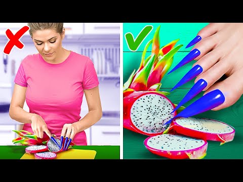 Funny Girly Problems WITH LONG NAILS || Recognizable Facts, Hacks and Beauty Ideas!