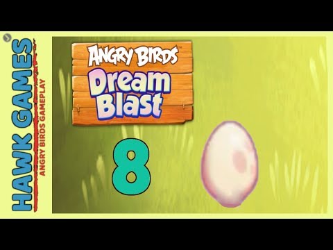 Angry Birds Dream Blast Level 8 - Walkthrough, No Boosters