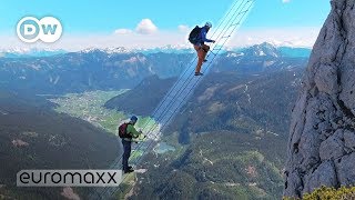 Climbing 700 m Above The Abyss: Stairway To Heaven In Austria | Axel On The Edge