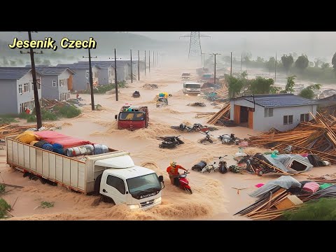 Czechs cut off from the outside world, Big floods hit Jeseník and its surroundings!