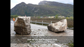 preview picture of video 'Frana tra Serravalle e Marco (Serravalle all'Adige - Ala, 06/11/2012)'