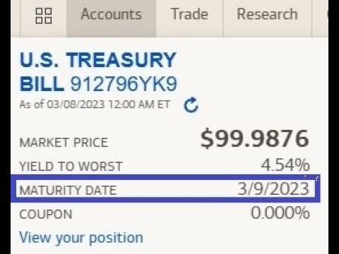 Buying T-Bill on Merrill Edge - Its Cost, Interest, and What Happened on Maturity