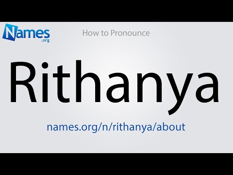 How to Pronounce Rithanya