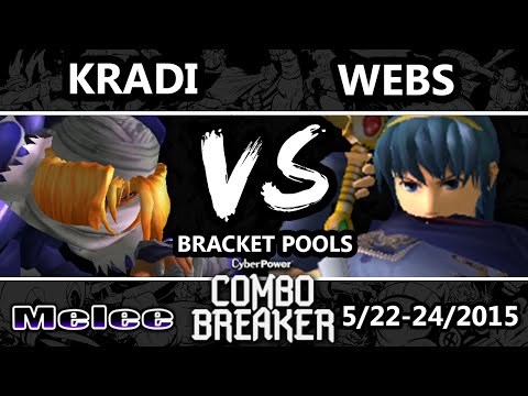 Combo Breaker - Kradi (Sheik) Vs. Webs (Marth) SSBM Pools WS- Smash Melee