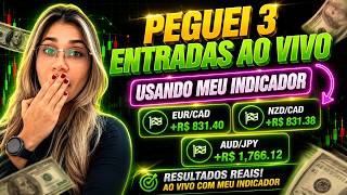 🔥 PEGUEI 3 ENTRADAS AO VIVO COM MEU INDICADOR! O RESULTADO ME SURPREENDEU (COM MARTINGALE)