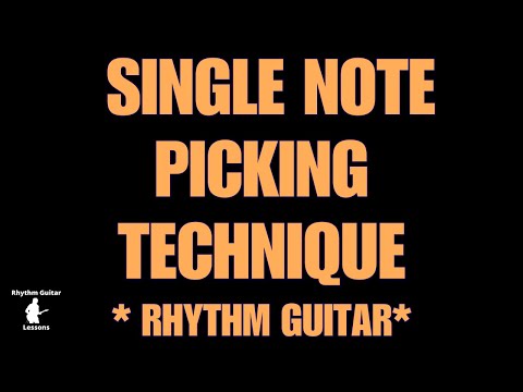 Guitar Picking Technique for Clean Single Note Riffs [Rhythm Guitar Lesson 2025]
