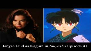 Janyse Jaud's incredible voice acting as Kagura The Wind Sorceress [Inuyasha episode 41]