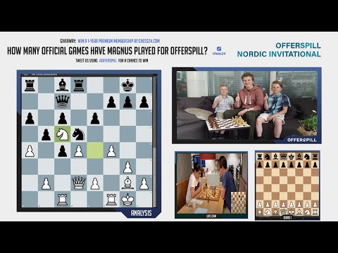 Offerspill Nordic Invitational Day 1 - Commentary by GM Johan Sebastian Christiansen