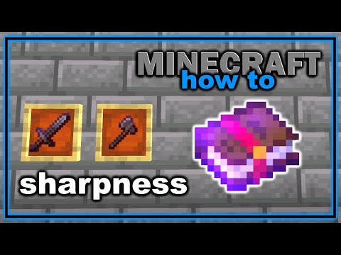 How to Get and Use Sharpness Enchantment in Minecraft! | Easy Minecraft Tutorial