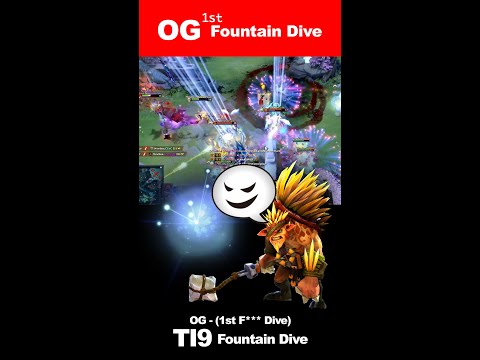OG 1st Fountain Dive 🤬🤬🤬 | Before TI10 watch TI9 history of Dota 2 #dota2 #topson #ana #shorts