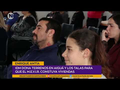 La Intendencia dona terrenos a Mevir para la construcción de viviendas en Aiguá y Los Talas