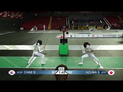 2023 127 T64 17 F F Individual Tbilisi GEO WC GREEN AZUMA JPN vs CHAE KOR