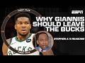 Stephen A POINTS OUT Why Giannis Should LEAVE The Bucks There S Nothing There First Take