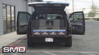 Extremely LOUD and CLEAN Car Audio - 4 18's 30,000 watts on ROCK - DOWN II