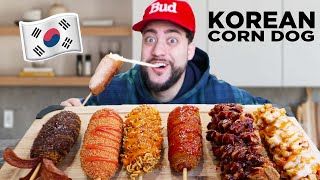 Lebanese Trying Korean Fried Corn Dogs Mukbang!! (Taste Test 먹방)