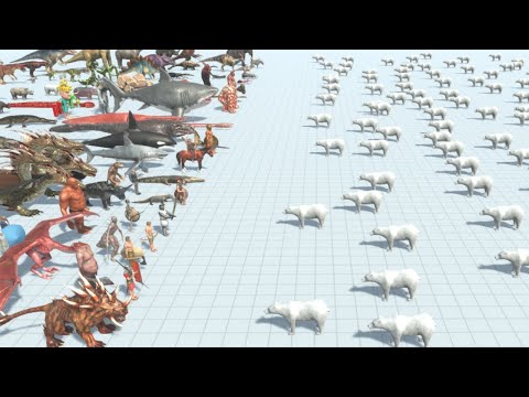 200 Polar Bears vs ALL TEAMS ARBS Animal Revolt Battle Simulator