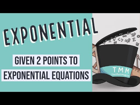 Exponential: Given 2 Points to Exponential Equation