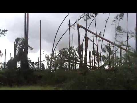 Trąba powietrzna nawałnica trasa Rytel Jeziorki