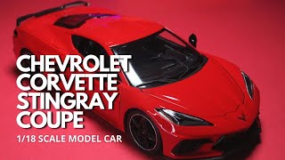 2020 Chevrolet Corvette Stingray Coupe | Maisto 1:18 scale diecast metal model car | Up to Scale