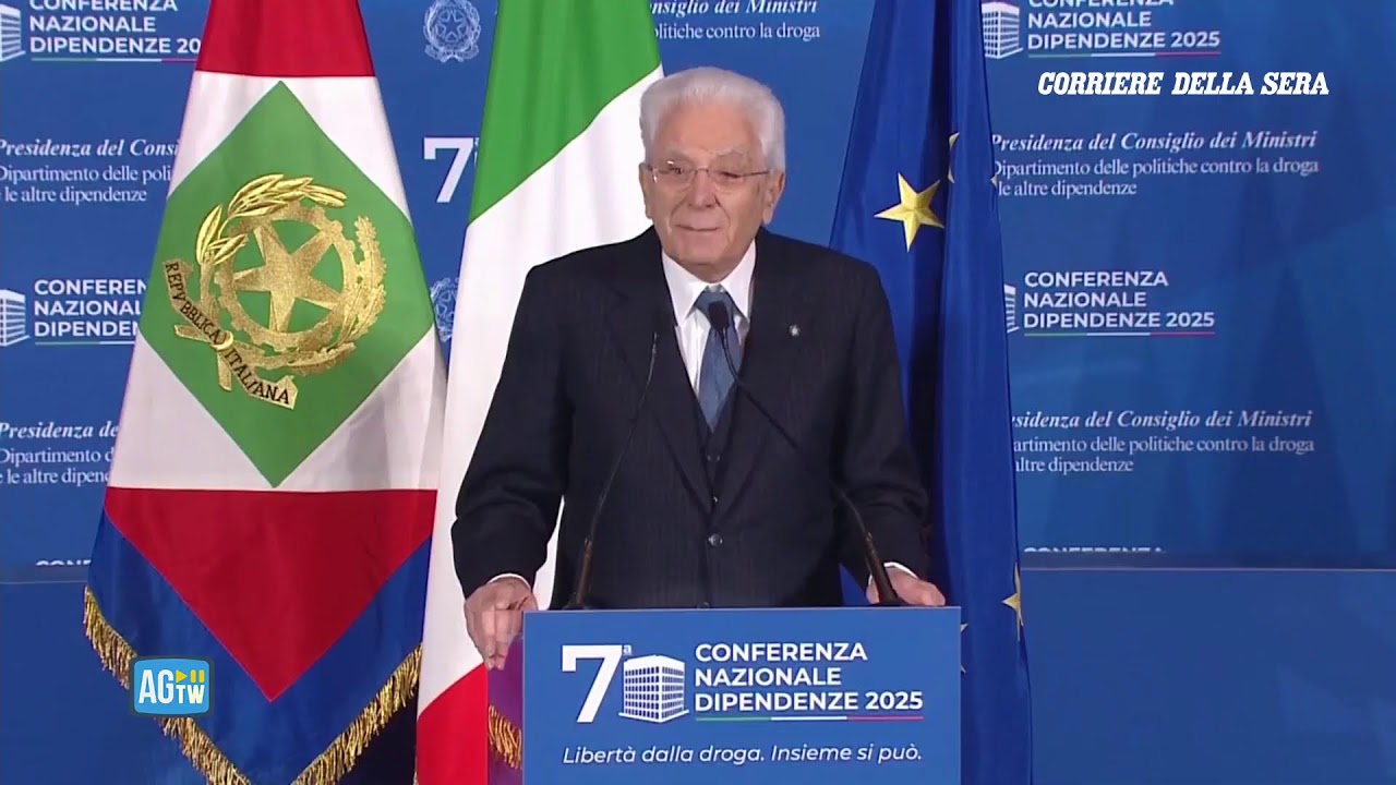 Mattarella e Meloni alla Conferenza sulle dipendenze