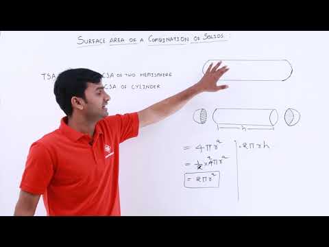 Surface area of Combination of Solids